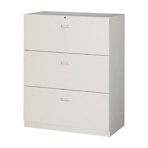 ＴＲＵＳＣＯ　Ｕ型壁面書庫　ラテラル３段　高さ１１１０　アジャスター付　ホワイト　ＵＡＷ－１１Ｂ　１台1