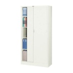 ＴＲＵＳＣＯ　スタンダード書庫（奥行４００）スチール引違　８８０×高さ１７９０　Ｎ６０３Ｄ　１台