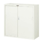ＴＲＵＳＣＯ　スタンダード書庫（奥行４００）スチール引違　８８０×高さ８８０ｍｍ　Ｎ３０３Ｄ　１台