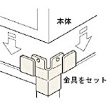 ＴＲＵＳＣＯ　スタンダード書庫用転倒防止金具　中間１連用連結板セット　ＮＴＫ－２　１セット1