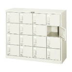 ＴＲＵＳＣＯ　シューズケース　１６人用　１０５０×３８０×８８０　ＳＣ－１６Ｗ　１台