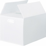 TRUSCO ダンボールプラスチックケース B3サイズ 取っ手穴なし 半透明 TDP-B3D-5TM 1パック(5枚)