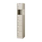 ＴＲＵＳＣＯ　シューズケース　６人用　２９３×３８０×高さ１７００　扉付　鍵付　ＳＣ－０６－Ａ　１台