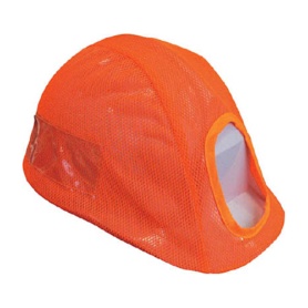 グリーンクロス　メッシュヘルメットカバー　蛍光オレンジ　１１２１－８００１－０２　１枚