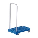 ＴＲＵＳＣＯ　樹脂台車　アクロキャリー　６００ｍｍ×３９０ｍｍ　ブルー　ストッパー付　ＡＣ－１－Ｂ－Ｓ　１台