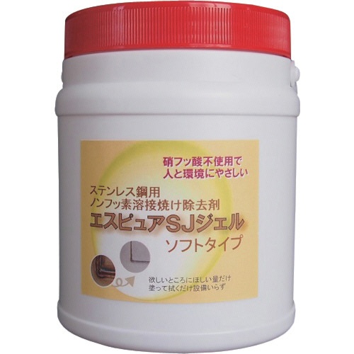 佐々木化学薬品　ステンレス溶接焼け除去剤　エスピュアＳＪジェル（低粘度タイプ）１ｋｇ　ＳＪＪＥＬ（ＳＯＦＴ）１０００Ｇ　１個1
