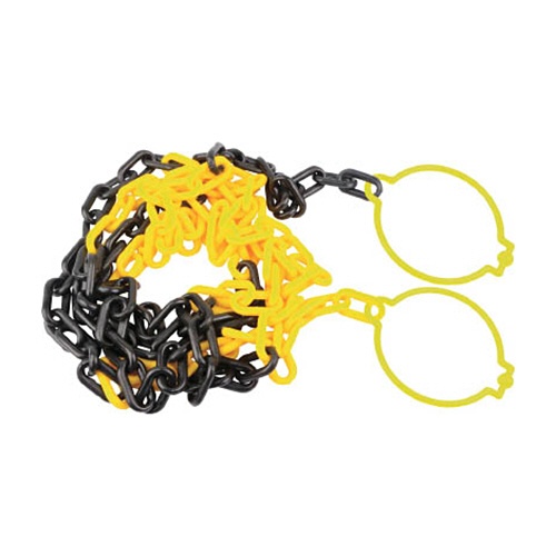 ＴＲＵＳＣＯ　プラチェーン（コーンリング付）　黄／黒　６ｍｍ×２ｍ　ＴＰＣＣ６－２ＹＢ　１本1