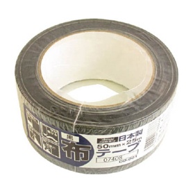 オカモト　布テープカラー　黒　ＯＤ－００１－Ｘ　１巻