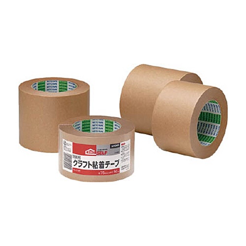 ニトムズ　クラフト粘着テープ　Ｎｏ．７１２（シュリンク）　７５ｍｍ×５０ｍ　Ｊ４０９０　１巻1
