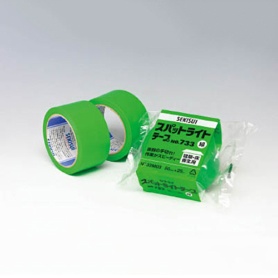 積水テクノ成型　スパットライトテープ　Ｎｏ．７３３　３８ｍｍ×２５ｍ　緑　Ｎ７３３Ｍ０１　１巻