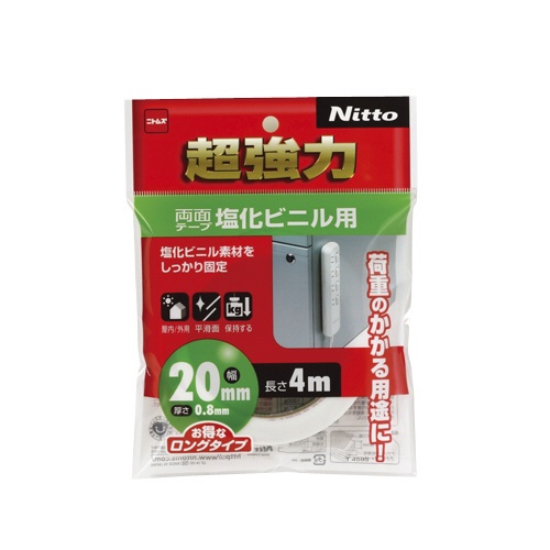ニトムズ　超強力両面テープ　塩化ビニル用　２０ｍｍ×４ｍ　Ｔ４５８３　１巻1