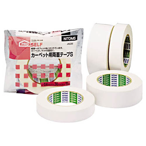 たのめーる】ニトムズ カーペット用 両面テープS 25mm×15m J0210 たのめーる】ニトムズ カーペット用 両面テープS 25mm×15m J0210