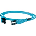 パンドウイット プッシュブル式LCデュプレックス光ファイバーパッチコード ライザー OM3 1m FX2ERQ1Q1SNM001 1本