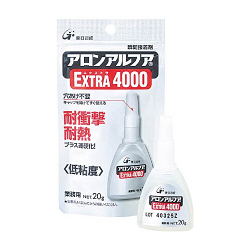 東亞合成　アロンアルフア　ＥＸＴＲＡ４０００　２ｇ　ＡＡ－４０００－０２ＡＬ５　１袋（５本）1