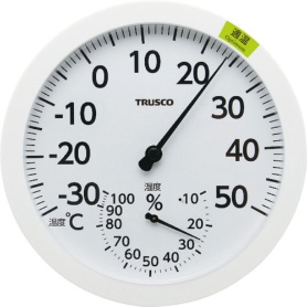 ＴＲＵＳＣＯ　アナログ温湿度計　ＡＴ－１６０　１個