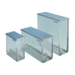 英弘精機　カマグ　二槽式展開槽　２０×２０ｃｍ　ガラス蓋付　０２２－５２５５　１個