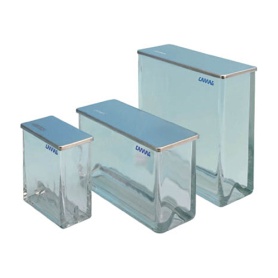 英弘精機　カマグ　二槽式展開槽　２０×１０ｃｍ　ガラス蓋付　０２２－５２５３　１個