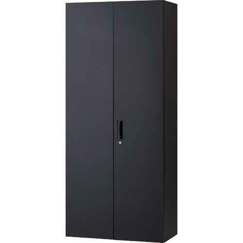 ＴＲＵＳＣＯ　壁面書庫　Ｃａｌｍａｔｉｏ　両開き型　下置き専用　幅９００×奥行４５０×高さ２０６０ｍｍ　サテンブラック　ＴＣＬＨ－ＢＫ－２１　１台1