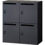 ＴＲＵＳＣＯ　壁面書庫　Ｃａｌｍａｔｉｏ　パーソナルロッカー　下置き用　幅９００×奥行４５０×高さ１０３０ｍｍ　サテンブラック　ＴＣＬＰ－ＢＫ－１１　１台