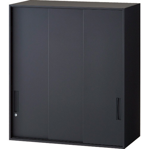 ＴＲＵＳＣＯ　壁面書庫　Ｃａｌｍａｔｉｏ　３枚引戸型　上置き専用　幅９００×奥行４５０×高さ１０３０ｍｍ　サテンブラック　ＴＣＬＳＳ－ＢＫ－１０　１台1
