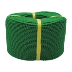 ユタカメイク　ロープ　ＰＥロープ巻物　３φ×２００ｍ　グリーン　ＰＥ－７３　１巻