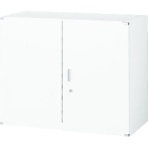 TRUSCO ユニット型壁面書庫 両開き 上・下置き両用 幅900×奥行400×高さ720mm ホワイト UFHW-7 1台