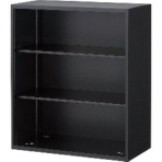 TRUSCO ユニット型壁面書庫 オープン 上・下置き両用 幅900×奥行450×高さ1050mm ブラック UOBK-11 1台