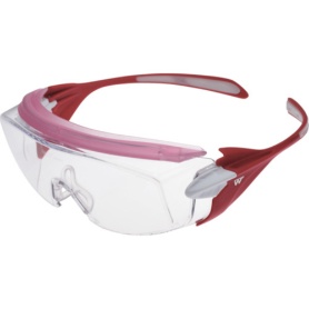 ミドリ安全　小顔用タイプ保護メガネ　オーバーグラス　ピンク　ＶＳ－３０３Ｆ－ＰＫ　１個