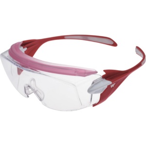 ミドリ安全　小顔用タイプ保護メガネ　オーバーグラス　ピンク　ＶＳ－３０３Ｆ－ＰＫ　１個1