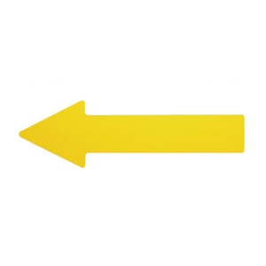 ミドリ安全　ベルデビバ矢印テープ　黄　ＶＨＴ－ＹＡＪＩＲＵＳＨＩ－Ｙ　１パック（１０枚）1