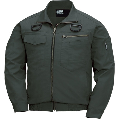 ジーベック　空調服　綿薄手現場服ヘリンボンフルハーネス仕様空調服　アーミーグリーン　Ｍ　ＸＥ９８１０２－６２－Ｍ　１着1