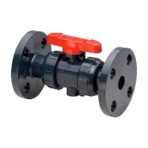 旭有機材工業　アサヒＡＶ　２１α型ボールバルブ　ＰＶＣ／ＥＰＤＭ　１０Ｋ１５　ＶＡＢＵＥＦ１０１５　１個