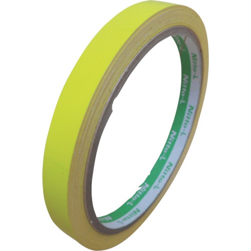 日東エルマテリアル　蛍光テープ　１０ｍｍ×５ｍ　レモン　ＬＫ－１０ＬＹ　１巻1
