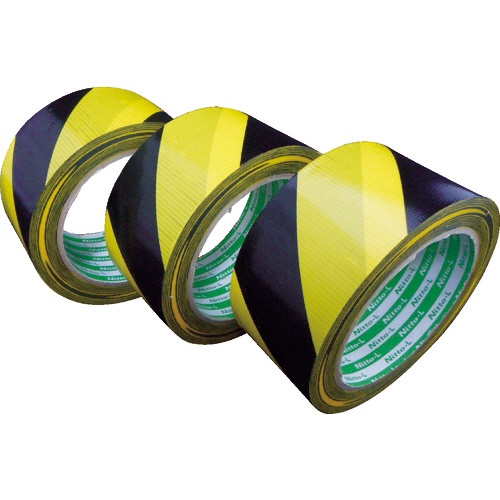 日東エルマテリアル　プリント養生テープ　Ｐ－ＹＢ　５０ｍｍ×２５ｍ　イエロー／ブラック　Ｐ－ＹＢ５０　１巻1