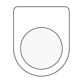 アイマーク　押ボタン／セレクトスイッチ（メガネ銘板）　無地　φ２２．５　Ｐ２２－０　１枚
