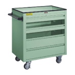TRUSCO BM2型キャビネットワゴン 750×500×H880mm 浅2深2 BM2-S2L2 1台