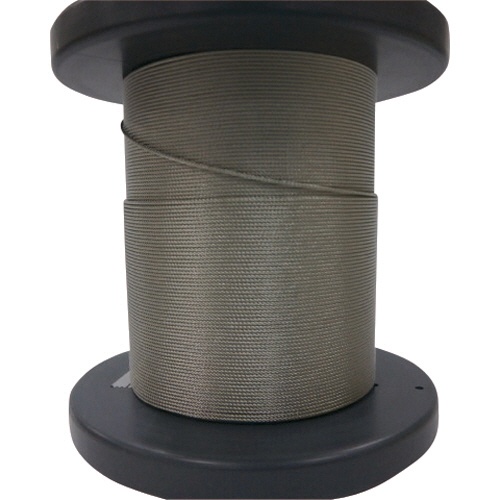 大阪コートロープ　Ｏ．Ｃ．Ｒ　ＳＵＳワイヤロープ０．８１ｍｍ　７×７　５０ｍ巻コート無　ＳＢ－０８１－５０Ｍ　１巻1