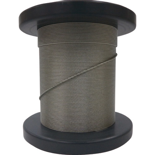 大阪コートロープ　Ｏ．Ｃ．Ｒ　ＳＵＳワイヤロープ１．００ｍｍ　７×７　５０ｍ巻コート無　ＳＢ－１００－５０Ｍ　１巻1