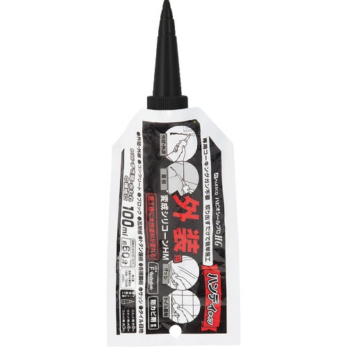 カンペハピオ　ＫＡＮＳＡＩ　変成シリコーンＨＭアルミパウチ　ブラック　１００ｍｌ　００４２７６６０３６２１００　１個1