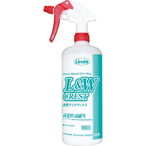 横浜油脂工業　Ｌｉｎｄａ　Ｌ＆Ｗクレスト　水性タイヤワックス　１Ｌ　ＢＢ２５　１本1