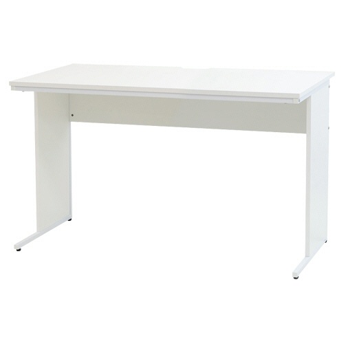 ネットフォース　ワークデスク　木製　平机　幅１２００×奥行６００×高さ７００ｍｍ　ホワイト　ＷＤＨ－１２６０－ＴＷ－ＷＨ　１台1