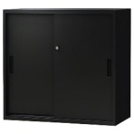 ネットフォース　イーセンブリー　システム収納庫　２段　幅８００×奥行４００×高さ７５０ｍｍ　ＥＡ－８０４０－２－ＴＷ