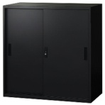 ネットフォース　イーセンブリー　８８４０書庫　引戸書庫　シリンダー錠　３段　幅８８０×奥行４００×高さ８８０ｍｍ　ＥＡ－８８４０－３Ｈ－ＴＷ