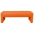ネットフォース　ＣＡＬＭ（カルム）　デザインベンチ　幅１２７０×奥行５００×高さ４２０ｍｍ　オレンジ　ＣＡＬＭ－１２７ＫＤ－２－ＴＷ－ＯＲ　１台