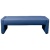 ネットフォース　ＣＡＬＭ（カルム）　デザインベンチ　幅１２７０×奥行５００×高さ４２０ｍｍ　ブルー　ＣＡＬＭ－１２７ＫＤ－２－ＴＷ－ＢＬ　１台