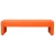 ネットフォース　ＣＡＬＭ（カルム）　デザインベンチ　幅１５００×奥行５００×高さ４２０ｍｍ　オレンジ　ＣＡＬＭ－１５０ＫＤ－２－ＴＷ－ＯＲ　１台