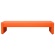 ネットフォース　ＣＡＬＭ（カルム）　デザインベンチ　幅１８００×奥行５００×高さ４２０ｍｍ　オレンジ　ＣＡＬＭ－１８０ＫＤ－２－ＴＷ－ＯＲ　１台1