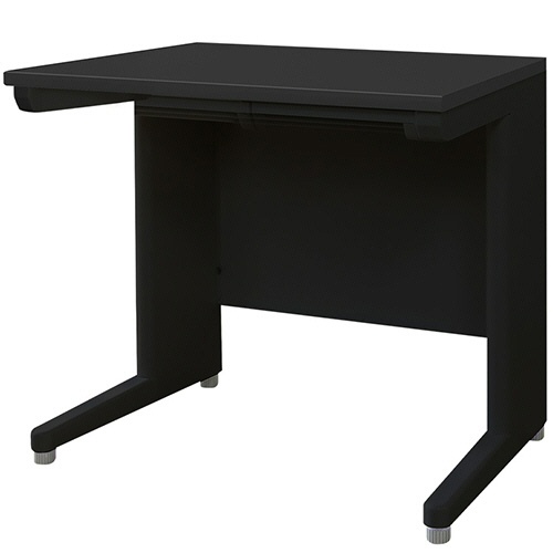 ネットフォース　ＮＵＴＳ（ナッツ）　平机　幅８００×奥行６００×高さ７００ｍｍ　本体・天板：ブラック　ＬＨＤ－０８６Ｂ－ＴＷ－ＢＫ　１台1