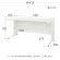 ネットフォース　ＮＵＴＳ（ナッツ）　平机　幅１４００×奥行６００×高さ７００ｍｍ　本体・天板：ホワイト　ＬＨＤ－１４６－ＴＷ－ＷＨ　１台2