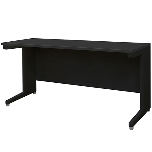ネットフォース　ＮＵＴＳ（ナッツ）　平机　幅１４００×奥行６００×高さ７００ｍｍ　本体・天板：ブラック　ＬＨＤ－１４６Ｂ－ＴＷ－ＢＫ　１台1